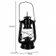 Kerosene lamp 24 cm Black
