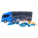 Police car 2-in-1 for kids 3+ Storage space for springs + car slide