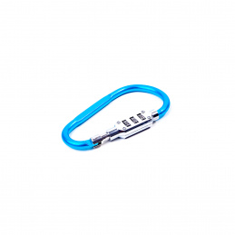 Aga Carabiner with Code Lock 12.1x6.7 cm Blue