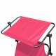 Aga 2x Garden Reclining Lounger with Canopy Pink