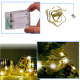 Decorative LED Ribbon 10m 100LED Christmas Tree Lights Christmas Decoration Warm White with Batteries
