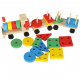 Aga Folding Wooden Train + Wagons