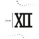 Aga Wall Clock Black Roman Numerals