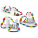 Colorful flexible race track 184 pieces 4m ZA4379