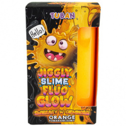 Tuban Jiggle Slime Fluo Glow Orange Glowing in the Dark 430g ZA5654 Universal
