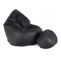Aga Sofa bag XXXL + footrest Black