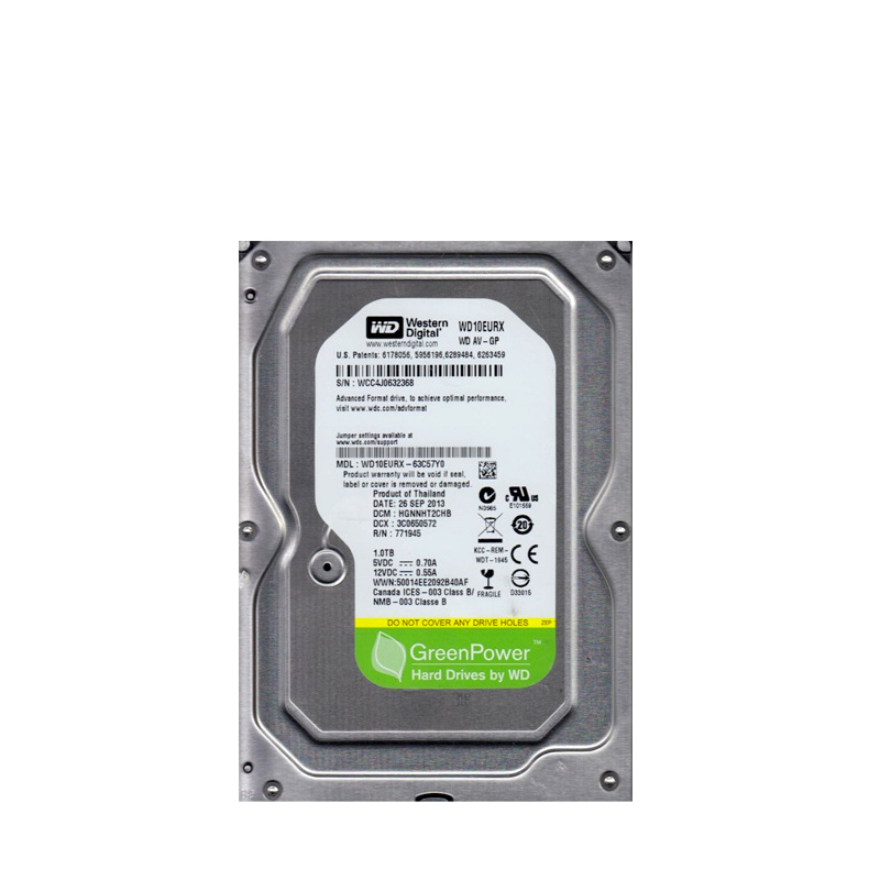WD Hard Drive WD10EURX 1TB 64MB