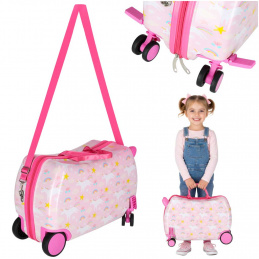 Children's rolling suitcase, unicorn carry-on luggage