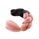 Hair Canel synthetic braids Ombre black and pink ISO