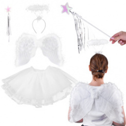 Angel Costume - Includes: wings, halo, skirt, wand ZA5860 universal