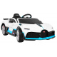 Bugatti Divo Kids Electric Car White + Remote Control + EVA + Slow Start + LED MP3