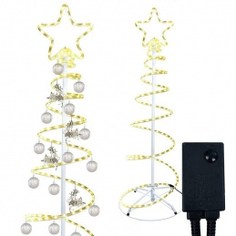 E25F1 CHRISTMAS TREE LED LIGHT STRING 8TR WHITE