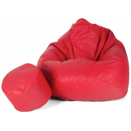 Aga Sofa bag XXXL + footrest Red