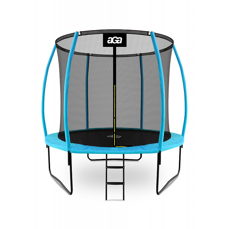 Aga SPORT EXCLUSIVE Trampoline 250 cm Light blue + protective net + ladder