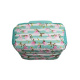 St.RIGHT School set double chamber backpack + case Flower Magnolia