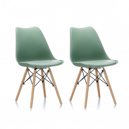 Aga 2x Dining Chair MR2035 Green