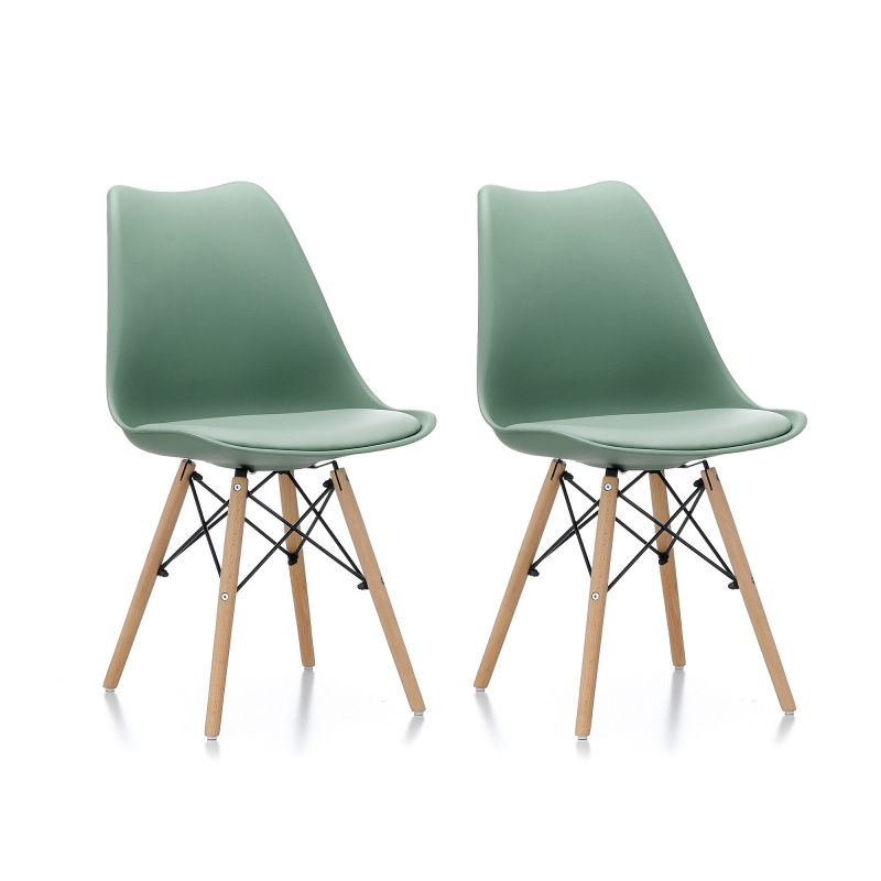 Aga 2x Dining Chair MR2035 Green