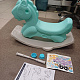 Aga4Kids Plastic Rocking Horse Blue - 2nd QUALITY