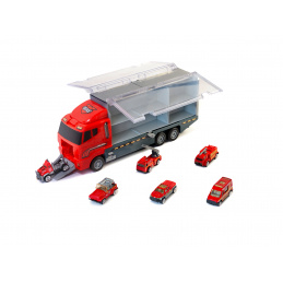 Aga Transport vehicle TIR + metal fire trucks