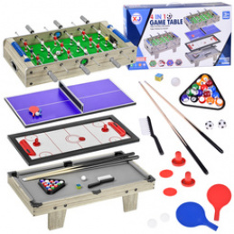 Table for playing foosball, air hockey, ping-pong, billiards 4-in-1 GR0770 universal