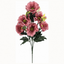 Artificial Gerbera Flower Burgundy - 42 cm