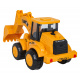 Set of five construction vehicles