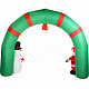 Aga Inflatable LED Santa Claus and Snowman with Gate 240 cm