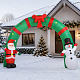 Aga Inflatable LED Santa Claus and Snowman with Gate 240 cm