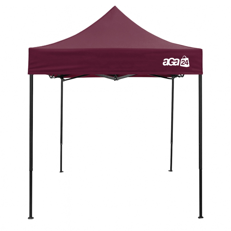 Aga Sales Stand without Sidewalls 2x2 m Dark Red