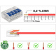 Set of 50x Wired Electrical Quick Connector 32A 4-way 0.2-4mm