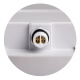 Black LED ceiling luminaire TOR-202C - IP65 - 20W - neutral white