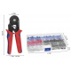 Crimping pliers + clamps set 500 pcs ISO 13586