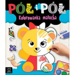 Axiom Half and Half. Coloring page for the little ones with a teddy bear KS0753 universal