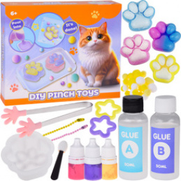 Creative set series: DIY CAT PAW SLIME - 3D keychains ZA5982 universal