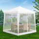 Aga Garden Pavilion with Mosquito Net 2.4x3 m White