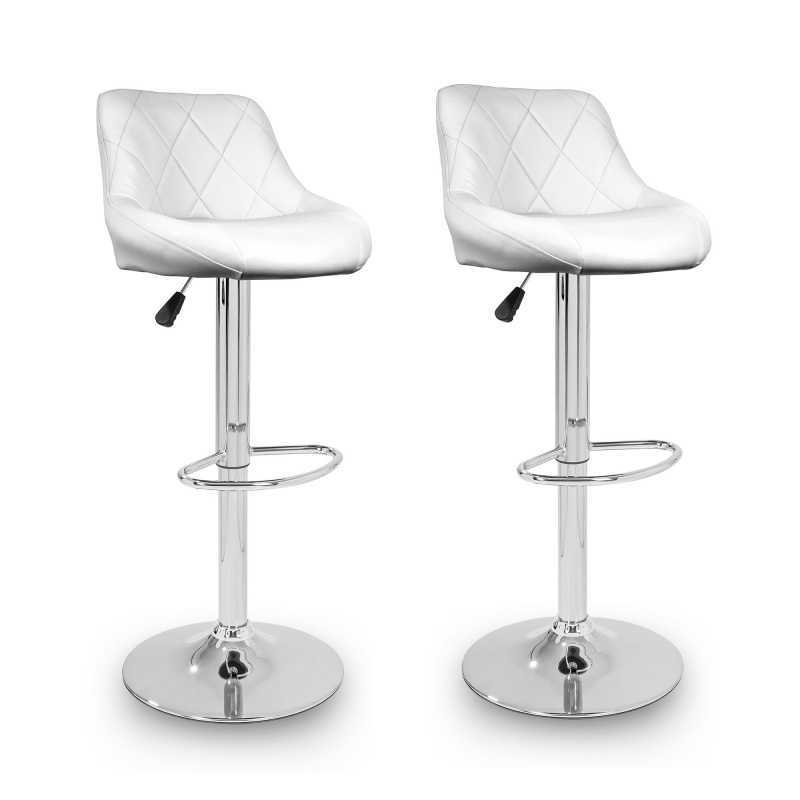Aga 2x Bar Stool White