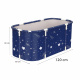 Aga Folding Portable Bathtub 120x60x50 cm Dark Blue