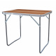 Aga Folding Camping Table 70x50x60 cm Brown