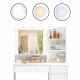 Aga Dressing Table with Mirror and Lighting + Stool MRDT16