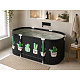 Aga Foldable Portable Bathtub 115x60x50 cm Black