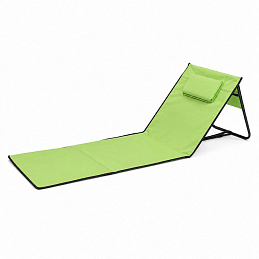 Linder Exclusiv Folding Beach Lounger Green
