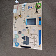 Aga Wooden sensory activity board 75 x 50 cm 6DZ132 - Grade II