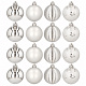 Aga Christmas baubles MIX 6cm 16pcs GIF5077 Silver