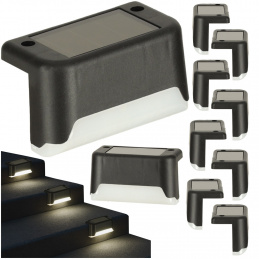Solar Garden Outdoor LED Stair Light Dusk Sensor 8 Pieces
