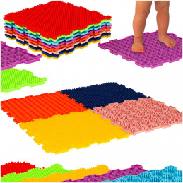 Montessori sensory mat for foot massage 8-piece colorful puzzle