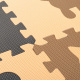 Aga Contrast Foam Puzzle 85 cm x 85 cm 9 pieces Brown