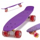 Aga Fiskeboard skateboard LED wheels purple