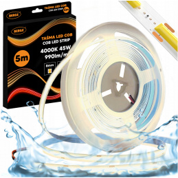 LED Strip COB Neon 12V - 480D - 9W/m - IP67 - 990lm - 5m - Neutral Color