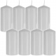 Set of 8 candles - White
