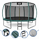 Aga SPORT EXCLUSIVE Trampoline 366 cm Black + Safety Net + Ladder